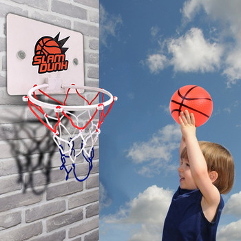 Μίνι Σετ μπάσκετ με τσέρκι για εσωτερικούς χώρους, χωρίς γροθιά, Επιτοίχια πλάκα μπάσκετ, σπίτι Αθλητικά στεφάνες για μπάσκετ για παιδιά, αστείο παιχνίδι παιχνιδιών