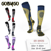 1 Ζεύγος χειμερινές κάλτσες ορειβασίας για σκι άντρες Γυναικείες κάλτσες για σκι με μαλακή πετσέτα ανυψωτικές κάλτσες στο κάτω μέρος Long Tube Outdoor Ski