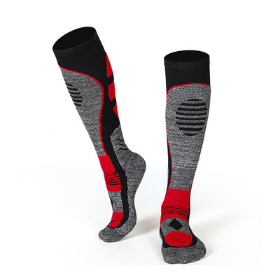 1 Ζεύγος χειμερινές κάλτσες ορειβασίας για σκι άντρες Γυναικείες κάλτσες για σκι με μαλακή πετσέτα ανυψωτικές κάλτσες στο κάτω μέρος Long Tube Outdoor Ski