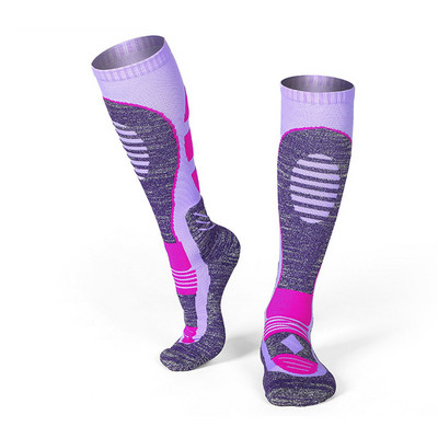 1 Ζεύγος χειμερινές κάλτσες ορειβασίας για σκι άντρες Γυναικείες κάλτσες για σκι με μαλακή πετσέτα ανυψωτικές κάλτσες στο κάτω μέρος Long Tube Outdoor Ski