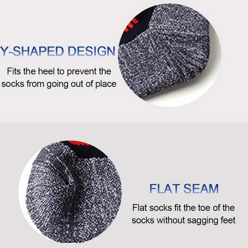 1 Ζεύγος χειμερινές κάλτσες ορειβασίας για σκι άντρες Γυναικείες κάλτσες για σκι με μαλακή πετσέτα ανυψωτικές κάλτσες στο κάτω μέρος Long Tube Outdoor Ski