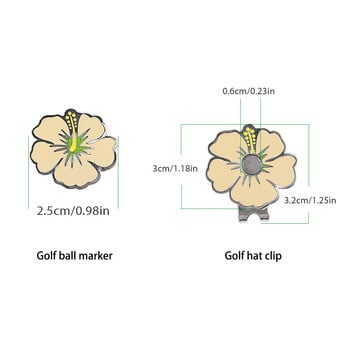 Μαρκαδόρος 1 τμχ Flower Ball Golf με αξεσουάρ με κλιπ καπέλου γκολφ Δώρο Χριστουγέννων για γυναίκες γκολφ