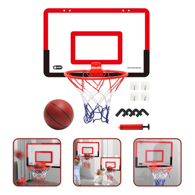 Iekštelpu bērnu drošība, smieklīga spēle bērniem, mini mājas vingrošana, basketbola groza komplekts, sienas rāmis, statīvs, paceļams grozs, piekarināms dēlis