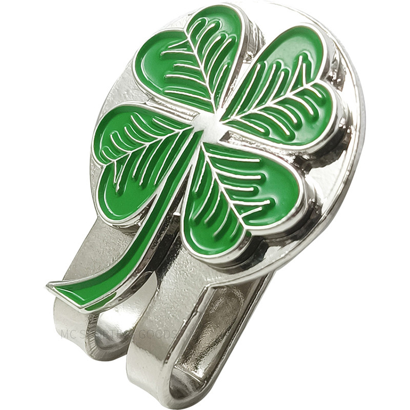 Golfo kamuoliukų žymeklis, mažas keturių lapų dobilas, žalias su magnetiniu dangtelio spaustuku Daug dovanų berniukams mergaitėms vaikams, dovana vaikams