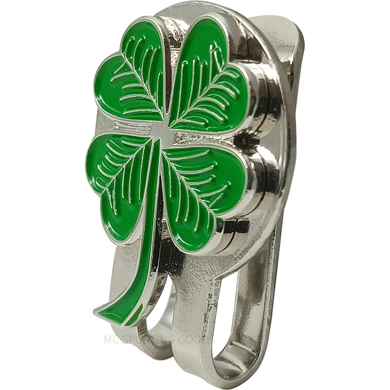 Golfo kamuoliukų žymeklis, mažas keturių lapų dobilas, žalias su magnetiniu dangtelio spaustuku Daug dovanų berniukams mergaitėms vaikams, dovana vaikams