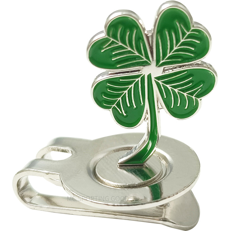 Golfo kamuoliukų žymeklis, mažas keturių lapų dobilas, žalias su magnetiniu dangtelio spaustuku Daug dovanų berniukams mergaitėms vaikams, dovana vaikams