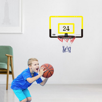 Детски баскетболен спортен комплект Баскетболни топки Кош Стенен монтаж Баскетболен кош Комплект за момчета Момичета Баскетболни тренировъчни игри