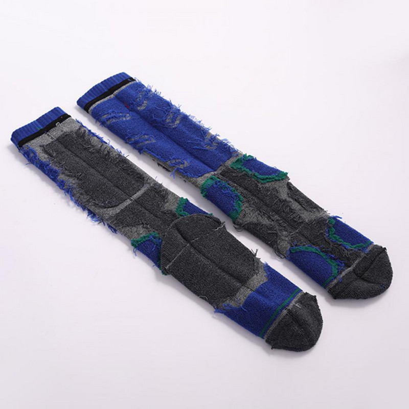 1paar libisemisvastased soonikkoes kätised pika toruga spordisokid unisex puuvillased lumelauasokid kõrge elastsed termosokid välitingimustes