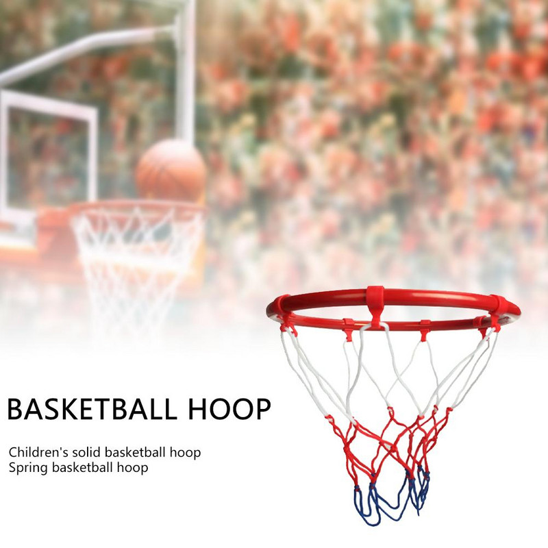 25 CM basketbalový krúžok do škôlky, nástenný rám s loptou, montovaný na bránkový kôš, sieť na okraje, športová sieť, sieť na vnútorné a vonkajšie použitie