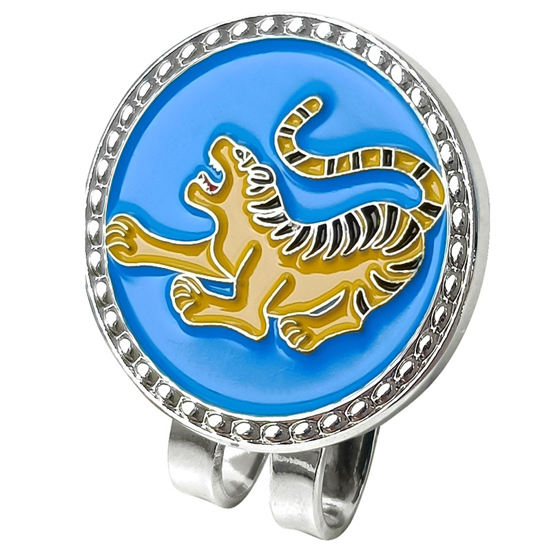 Besplatna dostava Marker za golf lopticu Kineski zmaj s magnetskim kopčama za šešir Poklon za golfiste, dječake, djevojčice, djecu, kinesku maskotu