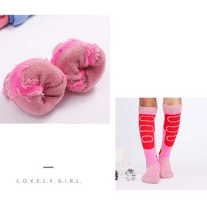 2 Paari Laste Suusasokid Talvised Paksendatud Käterätik Alt Higine Neelavad Soe Spordirõivad Õuespordi Ronimissokid