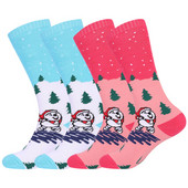 2 Paari Lastele Suusasokid Termotalvised Lumesokid Tüdrukutele Poistele Talvise Soe Suusatamine Lumelauasõit Sukad Spordi Jalasoojendajad