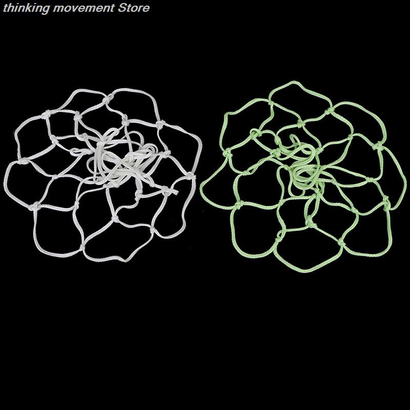 Zöld fluoreszkáló kosárlabda háló világító kosárlabda háló éjszakai sport fluoreszkáló standard kosárlabda háló szín véletlenszerű