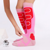 2 ζεύγη παχύρρευστες κάλτσες σκι Unisex κάλτσες συμπίεσης ανακουφίζουν από μυϊκή κόπωση κιρσοκήλη Αθλητισμός εξωτερικού χώρου Παιδικές κάλτσες ThermCycling