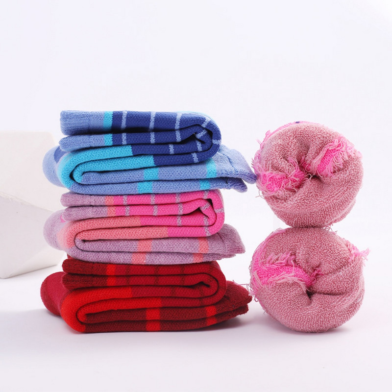 2 ζεύγη παχύρρευστες κάλτσες σκι Unisex κάλτσες συμπίεσης ανακουφίζουν από μυϊκή κόπωση κιρσοκήλη Αθλητισμός εξωτερικού χώρου Παιδικές κάλτσες ThermCycling