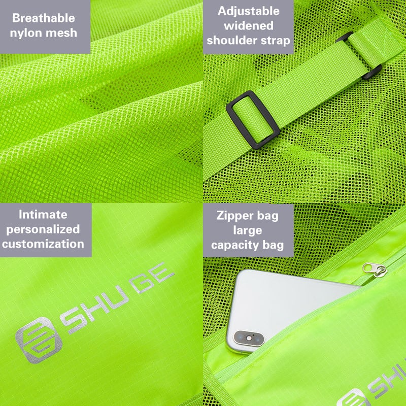 Spordikorvpalli seljakott, nöörist võrkkott, nööriga tasku, välitreeningu sporditreeningu hoiukott