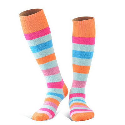 Șosete de schi pentru copii, 7 culori, groși, călduroase, lungi, femei, șosete termice de iarnă, băieți, fete, șosete sport pe zăpadă, patinaj cu rotile, snowboarding