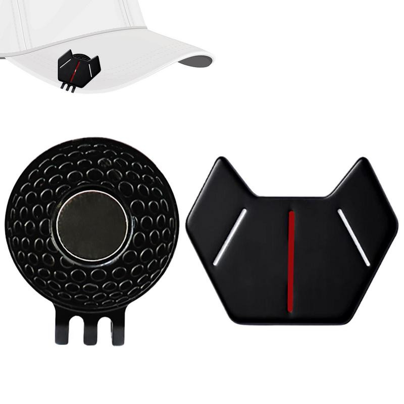 1 pakk golfipalli märk pluss magnetiline golfikübara klamber, mangaanterasest rauast kaasaskantav magnetiline golfimarker, kingitus golfisõbrale