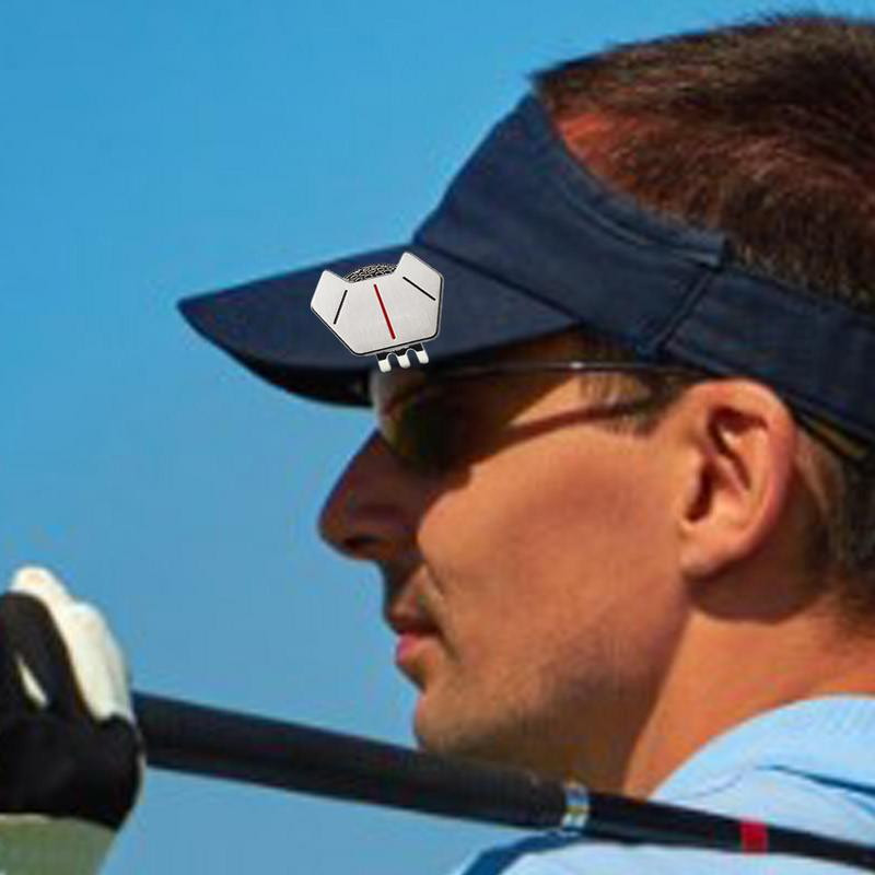 1 pakk golfipalli märk pluss magnetiline golfikübara klamber, mangaanterasest rauast kaasaskantav magnetiline golfimarker, kingitus golfisõbrale