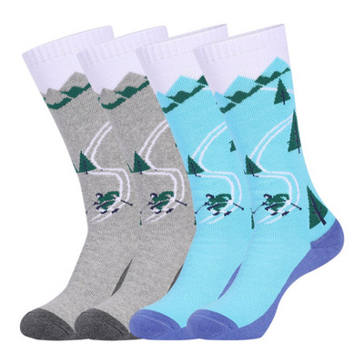 2PC Laste soojad Suusasokid Armsad Lumememme Suusalaua Spordi Suusasokid