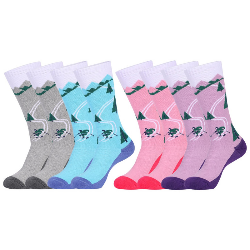 2PC Laste soojad Suusasokid Armsad Lumememme Suusalaua Spordi Suusasokid