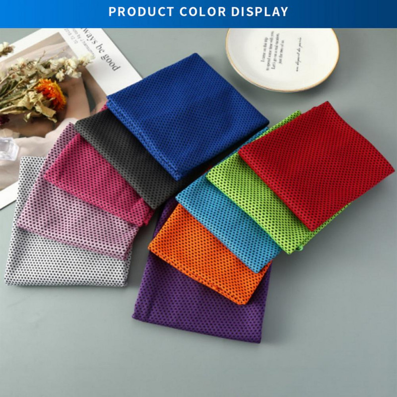 Šaltas rankšluostis Lauke Sportas Šaltas rankšluostis Aušinantis rankšluosčių tvarkymas Darbo šluostė Prakaitas Greitai džiūstantis Šaltas Dovanų Rankšluostis Paplūdimio Rankšluostis Plaukimas