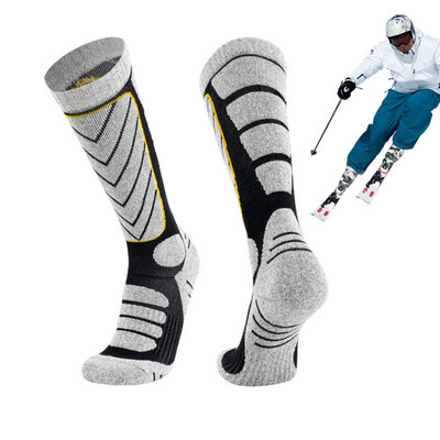 Ski Socks Thick Thermal Snow Socks For Skiing Breathable Knee High Snow Socks Comfortable Thermal Winter Performance Socks For
