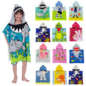 Kūdikių aksesuarai Animaciniai filmukai Vonios Vaikams Su gobtuvu apsiaustas Chalatas Rankšluostis Medvilninis Paplūdimio Rankšluostis Kūdikių Animacinių filmų vonios rankšluosčių chalatai