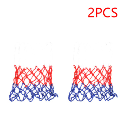 1-3 τμχ Δίχτυ μπάσκετ εξωτερικού χώρου, επιτοίχιο, δίχτυ μπάσκετ, τυπικό μέγεθος, τρίχρωμο αθλητικό δίχτυ παντός καιρού