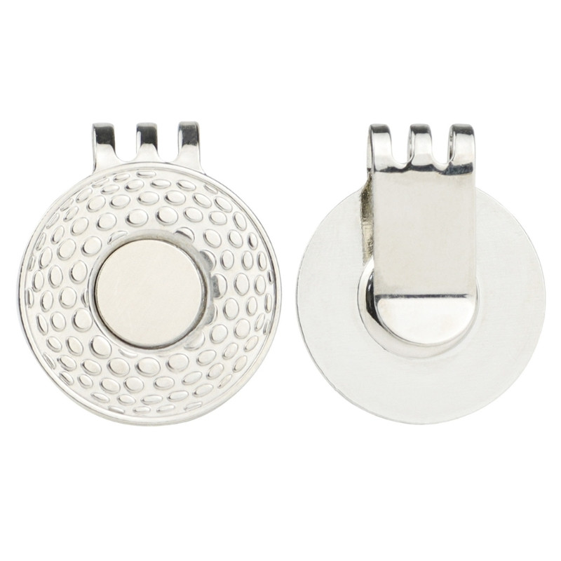 Standardne golfikübara klamber magnetilise pallimarkeriga kahe auguga golfitarvikuga spordikingitus meestele, naiste golfimängija, lihtne kasutada, vastupidav