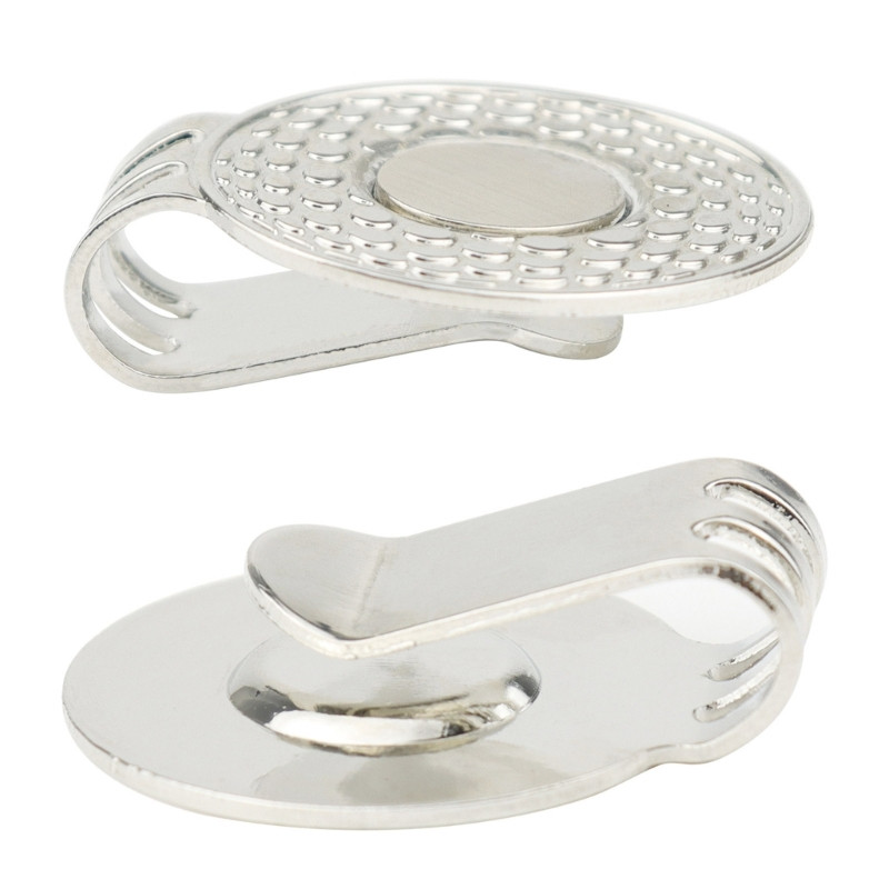 Standardne golfikübara klamber magnetilise pallimarkeriga kahe auguga golfitarvikuga spordikingitus meestele, naiste golfimängija, lihtne kasutada, vastupidav