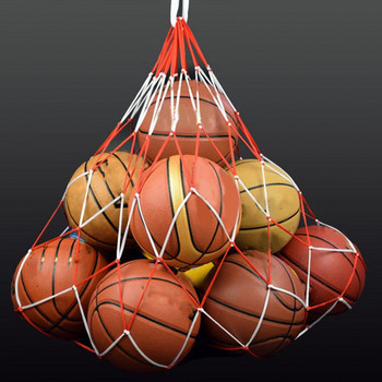 1 бр. Футболна чанта за мрежа Найлонова смела чанта за съхранение Единична топка Преносимо оборудване Спорт на открито Футбол Баскетбол Волейбол Чанта