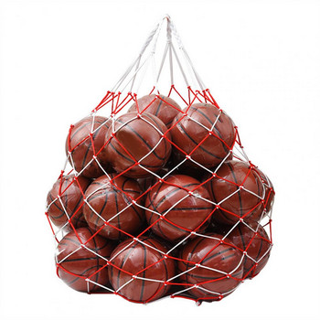 1 бр. Футболна чанта за мрежа Найлонова смела чанта за съхранение Единична топка Преносимо оборудване Спорт на открито Футбол Баскетбол Волейбол Чанта