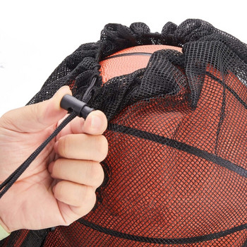 Футболна мрежеста чанта Найлонова мрежеста чанта за топка Баскетболна чанта за съхранение Мрежеста мрежеста чанта за отборни играчи Мрежеста чанта за волейбол за открито