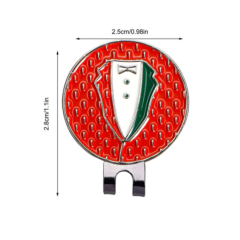 Μαρκαδόροι για μπάλα του γκολφ Άνδρες Γυναίκες Παίκτριες του γκολφ Προσαρμόζουν μαρκαδόρο μπάλα του γκολφ με μαγνητικό σμάλτο Κλιπ για καπέλο εργασίας για ζώνες