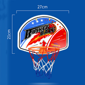 Детски баскетболен пръстен Обръч Мрежа Висяща кошница Баскетболна топка Спорт на открито Родител-дете Интерактивни играчки за игра