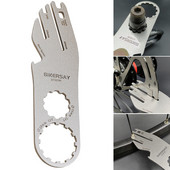 Alati za poravnanje rotora MTB disk kočnice za brdske bicikle Korekcija pedala za spljoštenost diska za brdski bicikl Ključ Alat od nehrđajućeg čelika