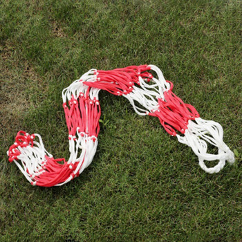 Λευκό-κόκκινο δικτυωτό κορδόνι μπάσκετ Αθλητικό δίχτυ με μπάλα μπάλα τσάντα δίχτυ ποδοσφαίρου Φορητός εξοπλισμός Δίχτυ Τσάντα μπάσκετ Δίχτυ με τσέρκι