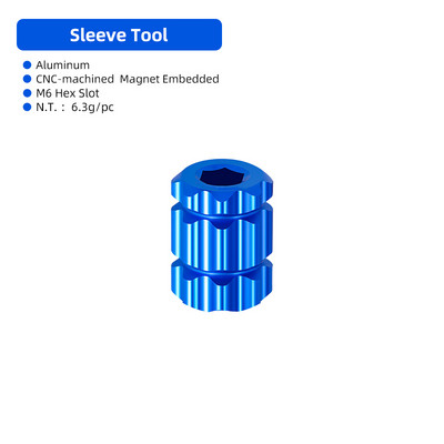 Συμπαγές Εργαλείο καπακιού στροφάλου ποδηλάτου, κατεργασμένο με CNC, ανοδιωμένο κράμα, χιτώνιο σε σχήμα δαμάσκηνου Γενική επισκευή Εγκατάσταση Tackle MTB Road Bike Service