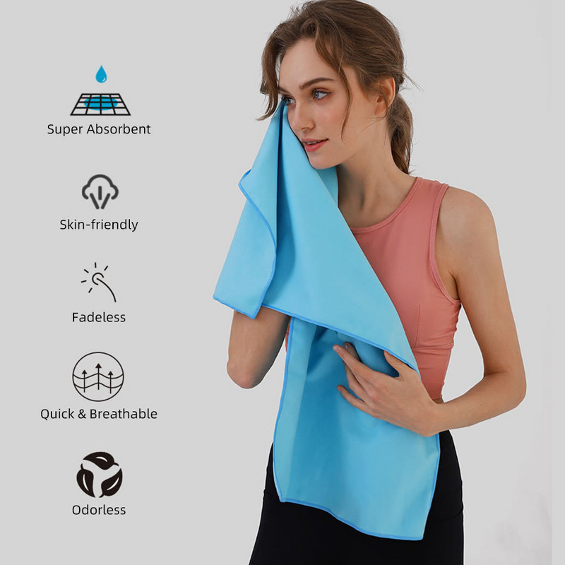 Prosoape de călătorie din microfibră Prosop cu uscare rapidă cu geantă de transport și buclă de suspendare rapidă pentru camping în aer liber, sală de sport de pe plajă