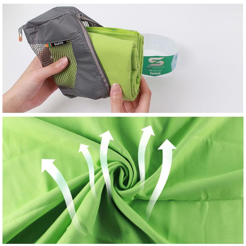 Antibakteriaalne rätik Ultralight Camping Kompaktsed ujumisrätikud Käte nägu Mikrofiibrist õues matkareisid
