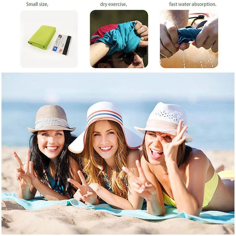 Antibakteriaalne rätik Ultralight Camping Kompaktsed ujumisrätikud Käte nägu Mikrofiibrist õues matkareisid