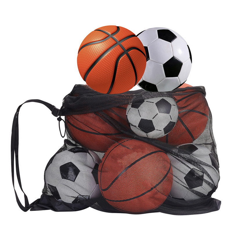 2023 Nové športové sieťované úložné vrecko na lopty (iba taška) Horúci výpredaj 2 veľkosti Basketbal Futbal Plávanie Volejbal Úložné sieťované vrecko