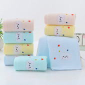 Βρεφική πετσέτα μπάνιου από βαμβακερή πετσέτα πετσέτα προσώπου Cartoon Wipe Χεριών Μαλακή απορροφητική Παιδική πετσέτα Παιδική μαντήλι μπάνιου νεογέννητου 50x25cm