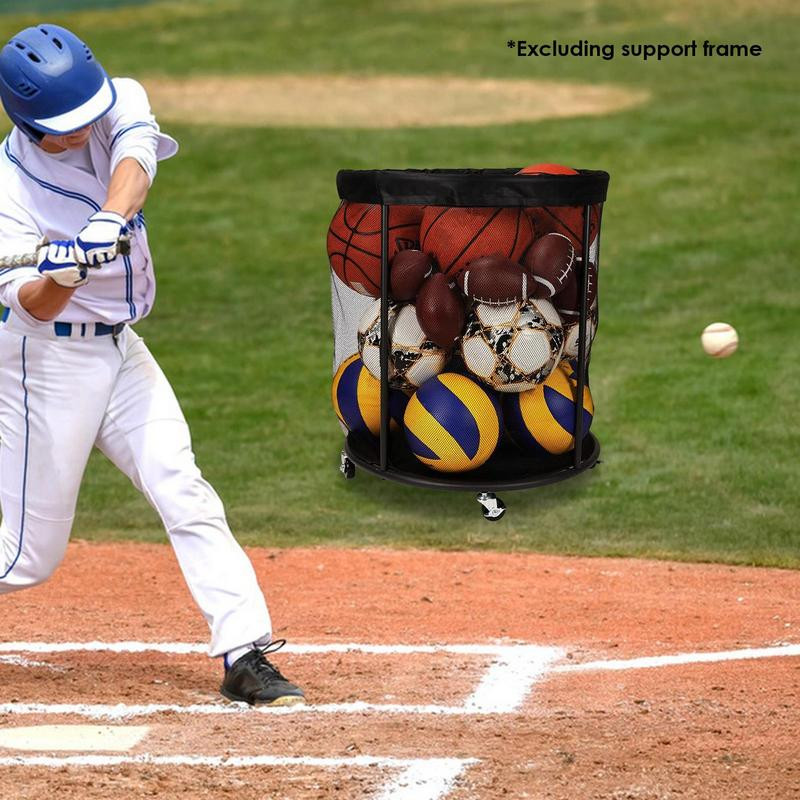 Korvpallivõrkkott 15L korvpallikott suur spordipallikott välitingimustes korvpalli võrkpalli pesapalli hoidmiseks