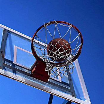 Професионална мрежа за смяна на вратата Издръжливи здрави найлонови завеси Устойчив на всякакви атмосферни условия баскетболен кош Обръч Стандартен мрежест спортен ръб