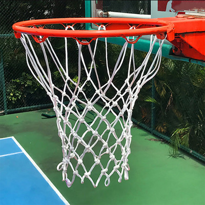 Професионална мрежа за смяна на вратата Издръжливи здрави найлонови завеси Устойчив на всякакви атмосферни условия баскетболен кош Обръч Стандартен мрежест спортен ръб