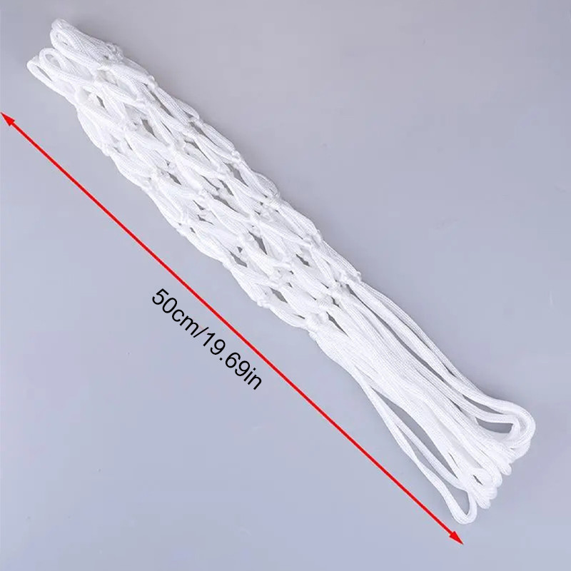 Plasă de înlocuire pentru obiective profesionale Agățătoare din nailon rezistente și durabile Cerc pentru coș de baschet pentru orice vreme.