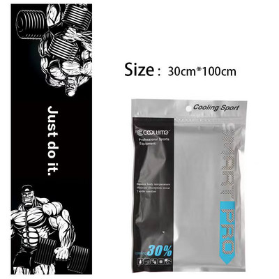 100x30CM Aušinamasis rankšluostis Mikropluošto plaukų rankšluostis Sporto salės rankšluosčiai Greitai Džiūva Paplūdimyje Sportas Kietas ledo audinys Laipiojimas Vyras Žygiai Plaukimas