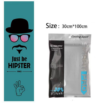100x30CM Aušinamasis rankšluostis Mikropluošto plaukų rankšluostis Sporto salės rankšluosčiai Greitai Džiūva Paplūdimyje Sportas Kietas ledo audinys Laipiojimas Vyras Žygiai Plaukimas